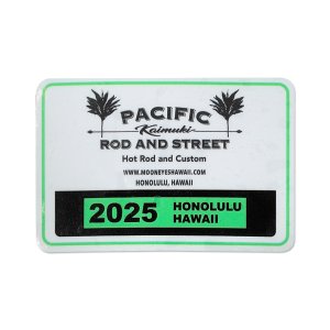 画像1: Pacific Rod & Street Honolulu Hawaii 2025 パーキング パーミット ウィンドウ ステッカー