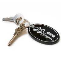 MOON Equipped Oval Rubber Key Ring