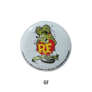 画像1: Rat Fink カンバッジ グリーン フィンク