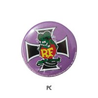 Rat Fink カンバッジ パープル クロス