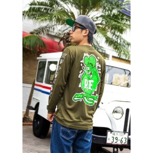 画像1: Rat Fink Quick Dry ロングスリーブ Tシャツ