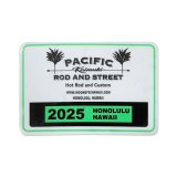 画像: Pacific Rod & Street Honolulu Hawaii 2025 パーキング パーミット ウィンドウ ステッカー