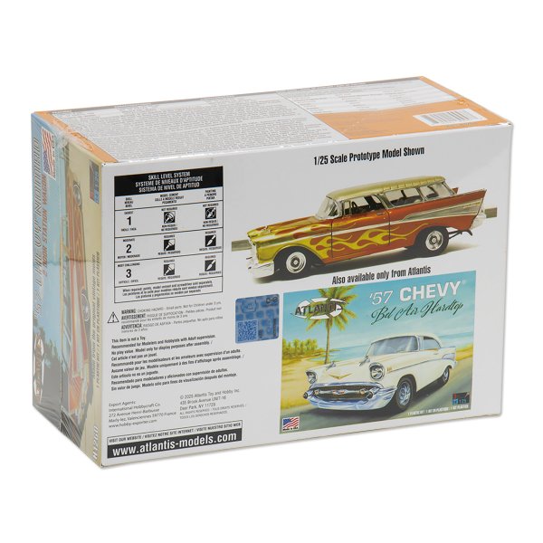 画像2: 1/25 '57 Chevy Nomad 2 Door Station Wagon Plastic プラスチック モデル キット (2)