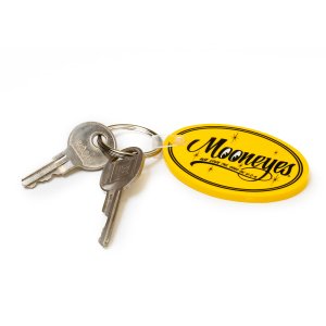 画像: MOONEYES Oval Rubber Key Ring