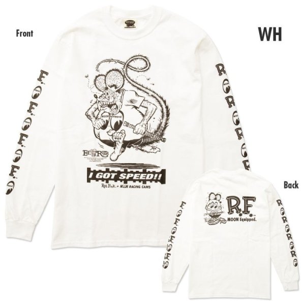 Rat Fink x MOON Equipped ロング スリーブ Tシャツ