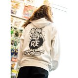 画像: Standing Rat Fink Mono ジップ フーディー