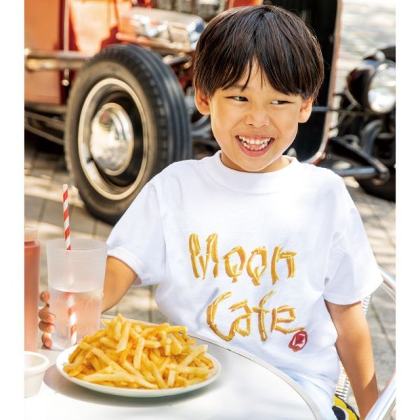 画像1: キッズ MOON Cafe フレンチ フライ フォト Tシャツ (1)