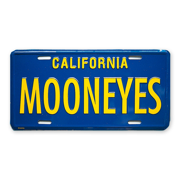 MOONEYES カリフォルニア ライセンス プレート ブルー - MOONEYES 