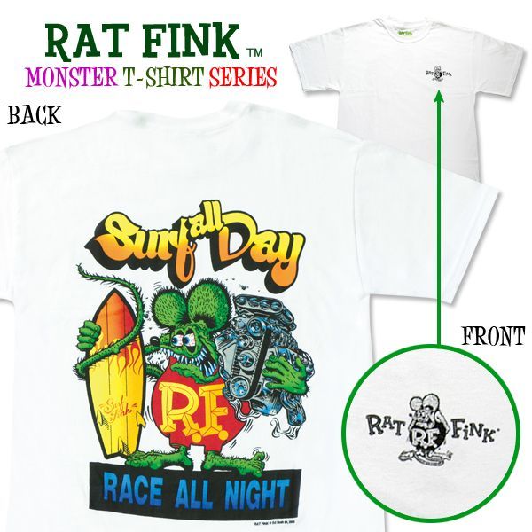 1991’ Rat Fink ラットフィンク エドロス Tシャツ柄デザインプリント