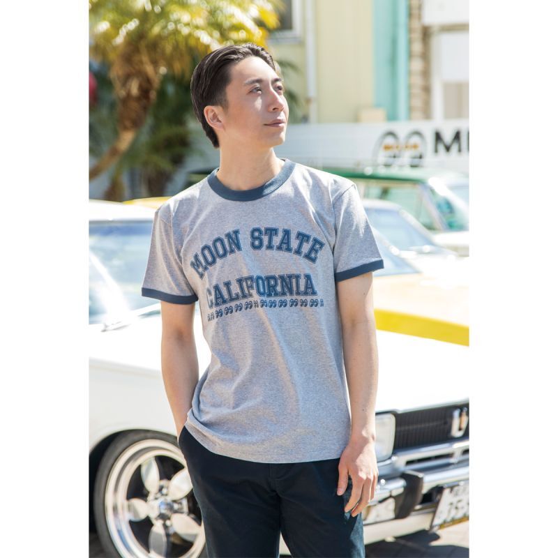 MOON State Californiaトリム Tシャツ